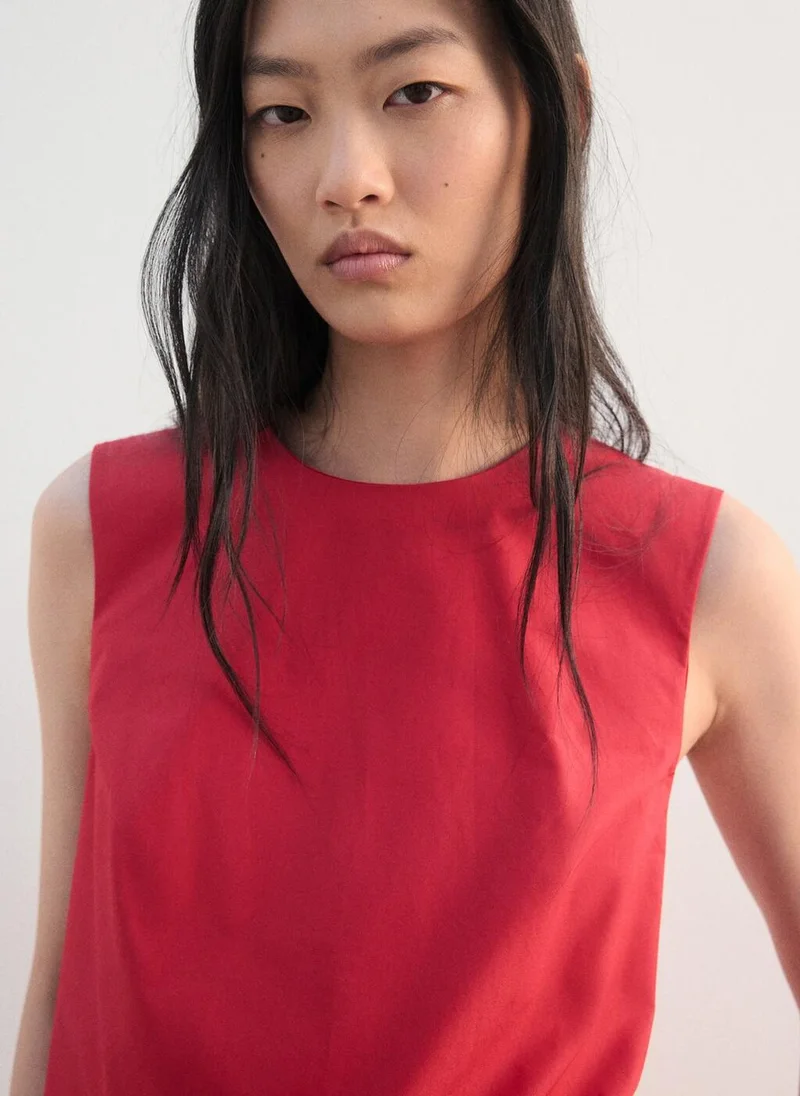 Mango  Buttoned crop top for Women | Best Price UAE